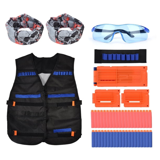 Chaleco de entrenamiento para niños Chaleco de dardos de espuma Chaleco de dardos de espuma Chaqueta de dardos de espuma para niños Chaleco con gafas Muñequeras Muñequeras ANGGREK Otros