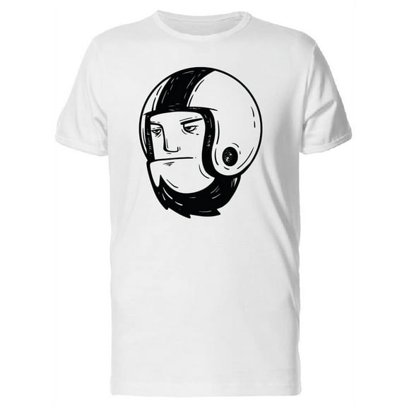 Serious Guy With A Helmet Tee Men's -Image by Shutterstock