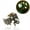 Ancient bronze blue green, variant on Halloween glow-in-the-dark vintage Lizard Ring
