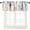 Abstract Lines Flowers-1, variant on Autumn Leaves Window Valance Curtain,Brown Beige Retro Leaf Silhouette Window Treatment Valances for Bedroom Kitchen Dining Room Decor with Rod Pocket 54x18in