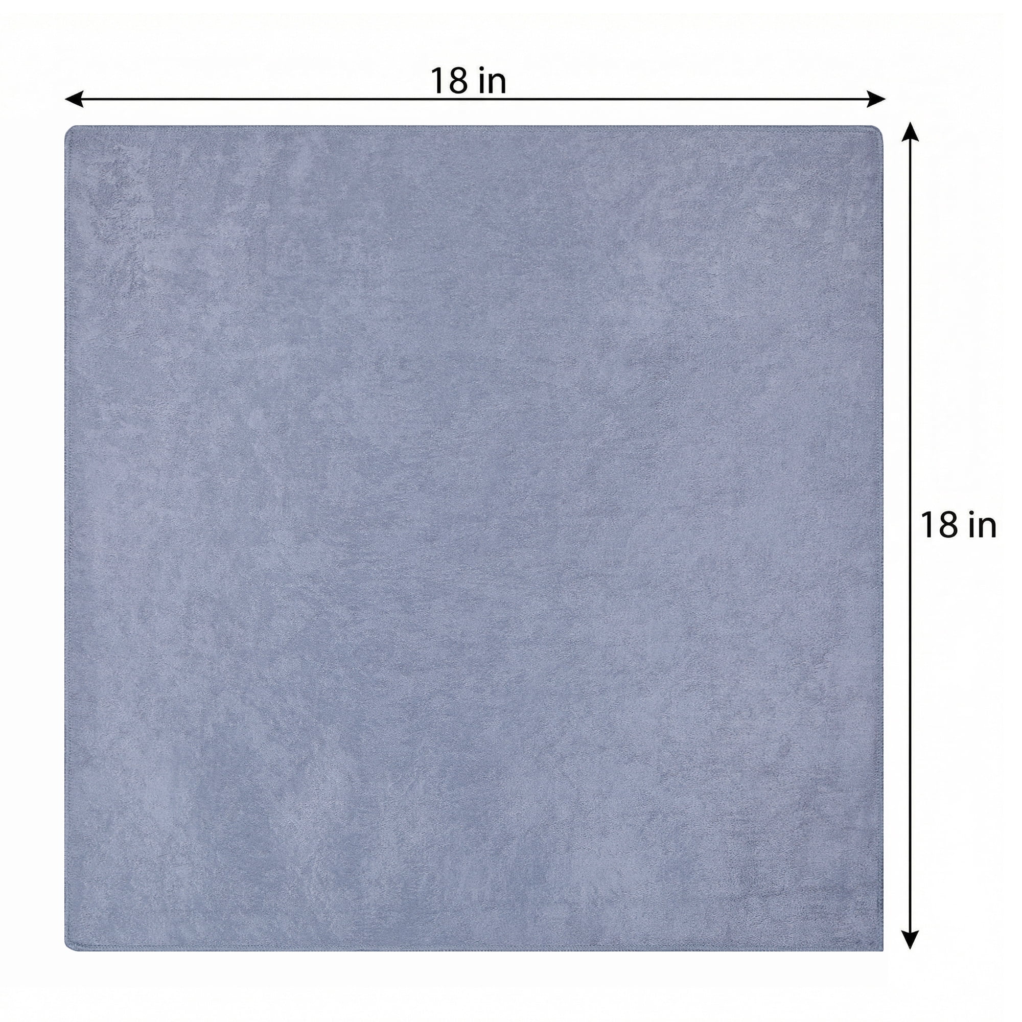 Unique Bargains 12Pcs Polyester Reusable Cloth Napkins Gray 18x18inch
