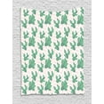 thumbnail image 1 of Cactus Tapestry, Prickly Pear Tropical Succulent Plants with Modern Artistic Design, Wall Hanging for Bedroom Living Room Dorm Decor, 40W X 60L Inches, Fern Green Peach and Black, by Ambesonne, 1 of 2
