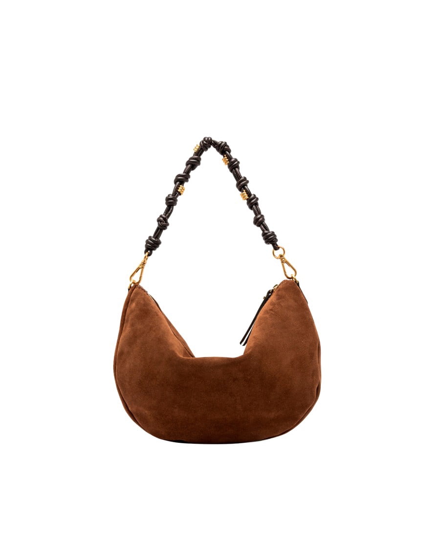 Gianni Chiarini Women's Cognac Cleo Suede Hobo Bag Brown