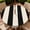 Black White Stripes, variant on ARTSLION Round Outdoor Tablecloth For Up To 48in With Umbrella Hole & Zipper Waterproof Elastic Edge Fitted Table Cover Big Sunflower For Patio Picnic Party, Blue Orange Abstract
