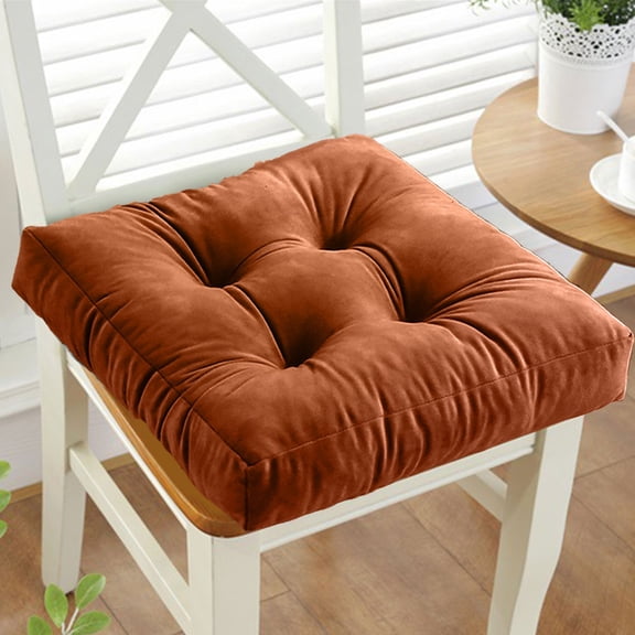 Leodye 1PCS Winter Thickened Non-Slip Chair Cushion - for Students & Car Booster Seats -14.96in