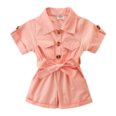 

Summer Girl Short Sleeve Stylish Cargo Jumpsuit Cute Kid Crop Tops Cute Fashion Outfits Girls New Born Outfit Teens Outfits Come Baby Checkerboard Outfit Set Clothes Set Nee Born Outfit Tennis Clothes