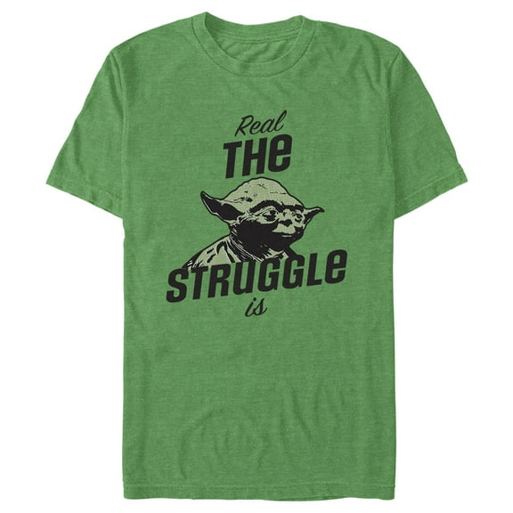Men's Star Wars: The Empire Strikes Back Real the Struggle Is Graphic Tee Kelly Heather X Large