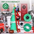 thumbnail image 6 of 7ft Height Inflatable Christmas Tree with Penguins and Red Ladder,Built-in LED Yard Decoration, 6 of 8