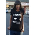 thumbnail image 5 of Womens Running Motivation T shirt Funny Running T shirts Sarcasm Humor Run Novelty Tees Womens Graphic Tees, 5 of 8