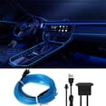 thumbnail image 2 of Luces interiores del automóvil tira de luces LED JM 5 m azul, 2 of 5