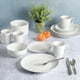 thumbnail image 4 of Juego de vajilla Gibson Home Zen Buffet de porcelana, 16 piezas, blanco, 4 of 5