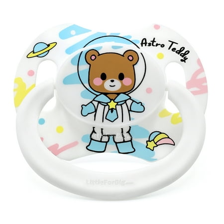 LittleForBig Bigshield Generation-II Adult Sized White Teddy Baby Pacifier, 1 Piece