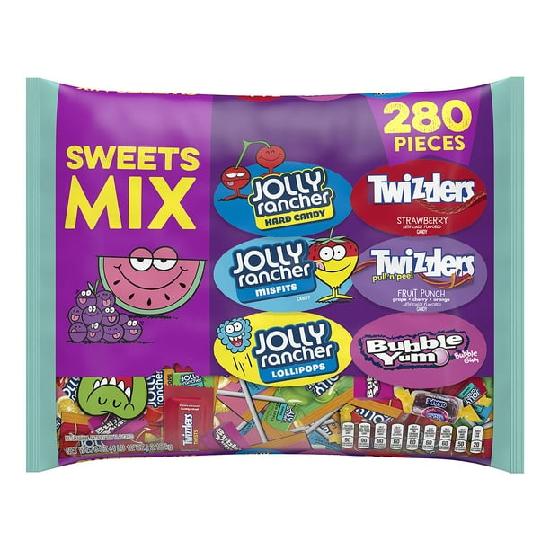 Hershey's Halloween Snack Size Sweets Mix, Jolly Rancher, Twizzlers and
