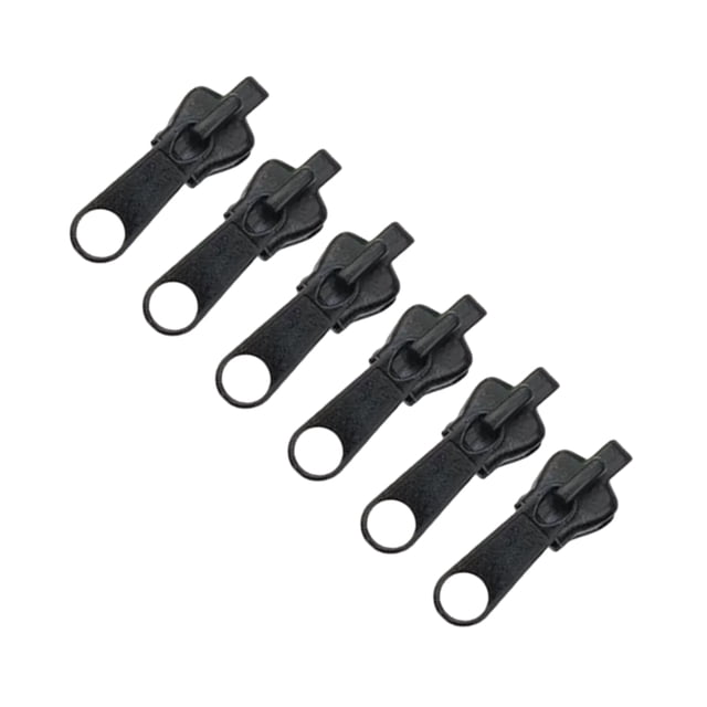 Monstrate Kit de reparación de cremalleras 6x para viajeros, nunca más se preocupe por las cremalleras rotas, tiendas de campaña, cremallera Tela de costura y artesanía negro
