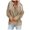 Khaki, variant on T Shirts for Women Fall Loose Fit V Neck Long Sleeve Batwing Drop Shoulder Buttons Side Plain Leisure Cotton Sweatshirts Sweatshirt(Black,S)