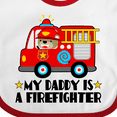 thumbnail image 4 of Inktastic Fireman Daddy is a Firefighter Boys or Girls Baby Bib, 4 of 4