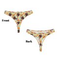 thumbnail image 3 of Balery Thanksgiving Tangas de Algodón para Mujer con Estampado – Ropa Interior Sexy, Transpirable, G-string-3X-Large, 3 of 6