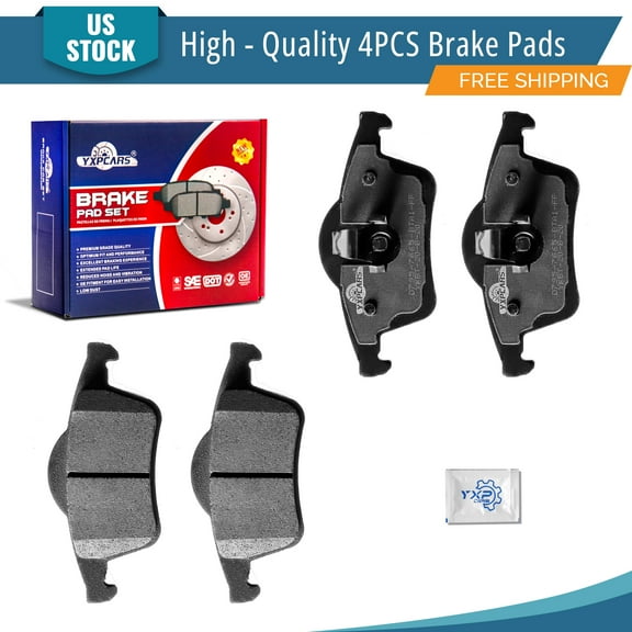 YXPCARS D795: 4PCS Rear Ceramic Brake Pads for Volvo S60 S80 V70 XC70