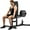 Black, variant on Seated Dip Machine, 400LBS Strength Training Upper Body Machine with Tricep Dip Press & Cable Bar for Home Gym