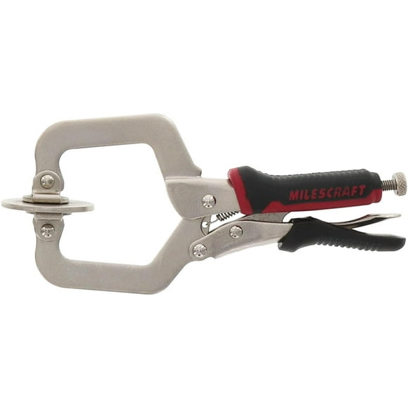 Milescraft 4000 2" Faceclamp - For Woodworking, Pocket Hole, Welding & More, Metal swivel pads to ensure no marring on your work piece By Brand Milescraft