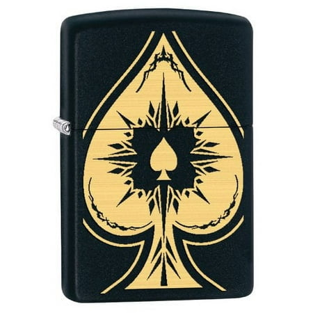 Zippo Spade Lighter, Black Matte
