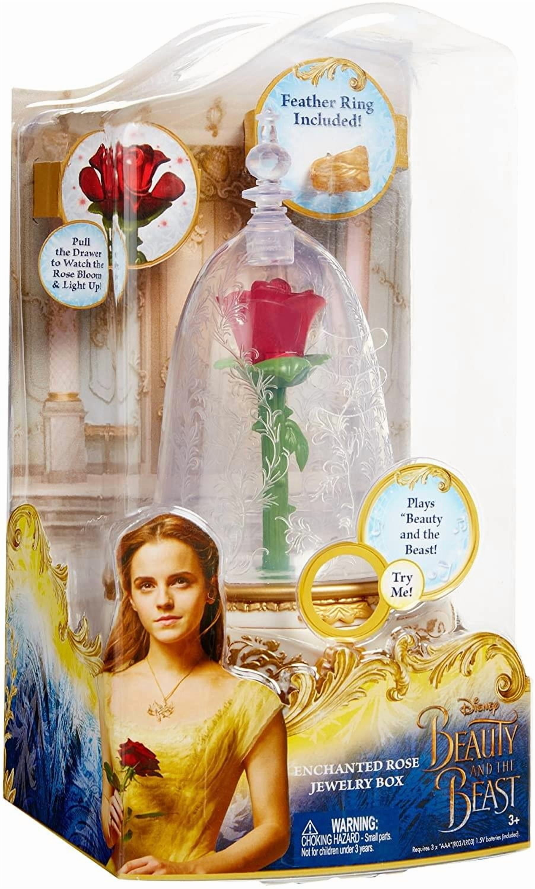 ディズニー 実写版映画「美女と野獣（2017）」ローズジュエリーＢＯＸ Disney Beauty and Beast Enchanted Rose Jewelry Box Disney Princess Beauty & The Beast Live Action - Enchanted