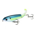thumbnail image 5 of 3PCS Whopper Popper Topwater Fishing Lure Artificial Hard Bait 3D Eyes Plopper With Soft Rotating Tail Fishing Tackle, 5 of 8