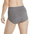thumbnail image 3 of Hanes Womens Fresh and Dry Moderate Period Underwear Brief 3-Pack, 9, Assorted, 3 of 5