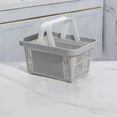 thumbnail image 4 of Plastic Shopping Basket with Handles, Foldable Market Storage Basket for Grocery, Retail, Supermarket, Thrift Store, and Convenience Storage, 4 of 6