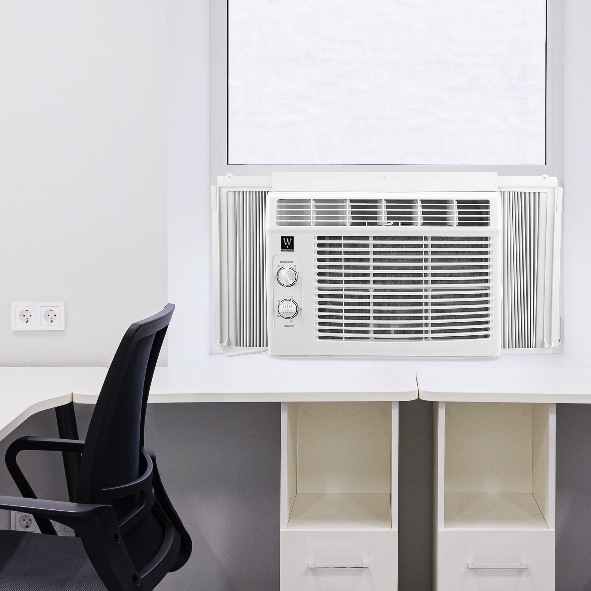 HomePointe 5,000 BTU Mechanical Window Air Conditioner w/ Dial Temp Control