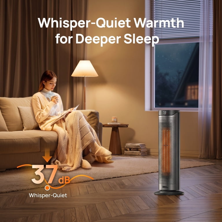 DREO 23-Inch Space Heater, Ceramic, 1500W with Remote photo 3