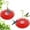 Red/ 2 Pack, variant on iMucci Hanging Hummingbird Feeders for Outdoors Applies to All Birds, Leak-Proof Hummer Bird Feeder Outside, Easy to Clean and Fill, 16 oz, Red