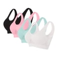 thumbnail image 2 of Women's Sports Bra Seamless Sports Bra Wirefree Yoga Bra With Removable Pads Sport Bras for Women Multicolor3 XL, 2 of 7
