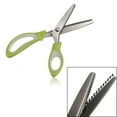thumbnail image 7 of 2 Pack Pinking Shears for Fabric Cutting, Sewing Scissors for Fabric Comfort Grip Crafts Professional Sewing Zig-Zag Cut Scissors Cut Tool Dressmaking, Green, 7 of 7
