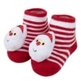 thumbnail image 4 of Baby Essentials Feliz Navidad Christmas Bib Set for Baby Boys & Girls, Holiday Bibs with Bootie Socks, Christmas Baby Gift Set (Red), 4 of 6