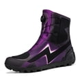thumbnail image 3 of Botas de moto y zapatos de moto para todas las estaciones para hombre y mujer.,Negro morado,43, 3 of 12