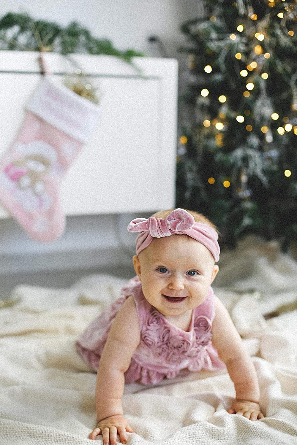 baby girl first christmas stocking