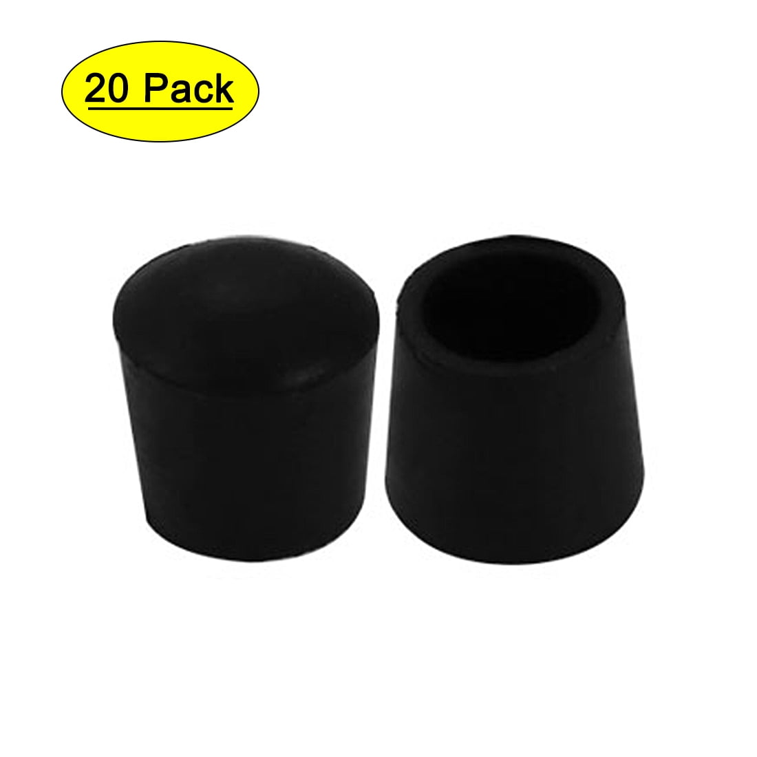 12 Vinyl End Caps Plastic tips 9/16" Inside Diam X 1/2" Height Hard To Find Size 