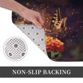 thumbnail image 6 of Rateoe Butterfly Sitting on a Flower Pattern Flannel Door Mat Indoor Outdoor Entrance, Waterproof All-Weather Doormat,Fade Resistant, Low Profile Entryway Mat 16x24in, 6 of 7
