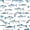 White Blue 01, variant on Feelyou Kawaii Ocean Shark Full Size Sheets for Kids Boys Girls, Summer Animal Bed Sheets, Blue, 4-Piece