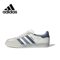thumbnail image 2 of Zapatillas casuales clásicas Adidas GAZELLE INDOOR blancas y azules para hombre y mujer, de caña baja, cómodas y versátiles, 2 of 5