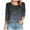 Grey_1, variant on Godom Womens Tops Casual 3/4 Sleeve Shirts Crew Neck Loose Casual Blouses Floral Print Tshirts