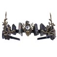 thumbnail image 1 of Tiara Crystal Crown CoteEza Fairy de cuarzo crudo negro, 1 of 5