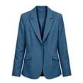 thumbnail image 6 of Sentmoon Womens Cardigan Solid Color Long Sleeve Lapel Button Down Blazer Jacket with Pockets Casual Suit Coat for Office Work S-XXXXXL, 6 of 6