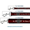 thumbnail image 3 of GM General Motors Pet Leash, Dog Leash, Chevrolet Bowtie Since 1911 Stars Stripe Black Red Ivory, 4 Feet Long 1.0 Inch Wide, 3 of 6