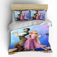 thumbnail image 2 of Rapunzels Duvet Cover Set 3 Piece (1 Duvet Cover + 2 Pillow Shams) Bedding Cover Set with Zipper Closure 4 Corner Ties Cute Blanket Rapunzels Theme Comforter Cover, 2 of 4