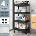 thumbnail image 2 of Carrito auxiliar con ruedas, mueble de cocina, estante de almacenamiento, estantería de plástico móvil, cesta de verduras, 2 of 4