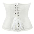 thumbnail image 3 of Waist Trainer for Women Zipper Corset Shapewear Tummy Control Body Shaper (White M), 3 of 4