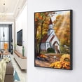 thumbnail image 1 of Cuadros Decorativos 12x16 pulgadas Full Round Drill Diamond Painting House in Forest Mosaic Picture Kit Tmvgtek embutido en tela, 1 of 9