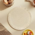thumbnail image 4 of Kumdkd 1-Pack Round Woven Placemats - Heat Resistant Table Mats for Dining, Oil Proof Kitchen Decor, Washable Non-Slip Coasters (15", Natural), 4 of 5